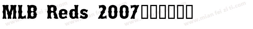 MLB Reds 2007字体转换